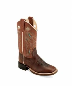 Old West Children's Broad Square Toe Boot