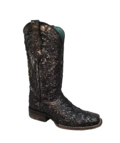 Corral Women's Glitter Inlay And Studs Western Boot