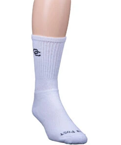 Dan Post Men's White All Around Crew Socks