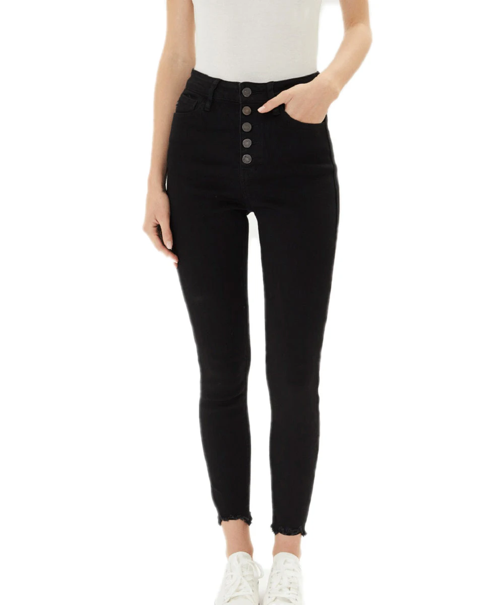 Kancan Women's Evie Ultra High Rise Black Super Skinny Jean 1 Kancan Women's Evie Ultra High Rise Black Super Skinny Jean