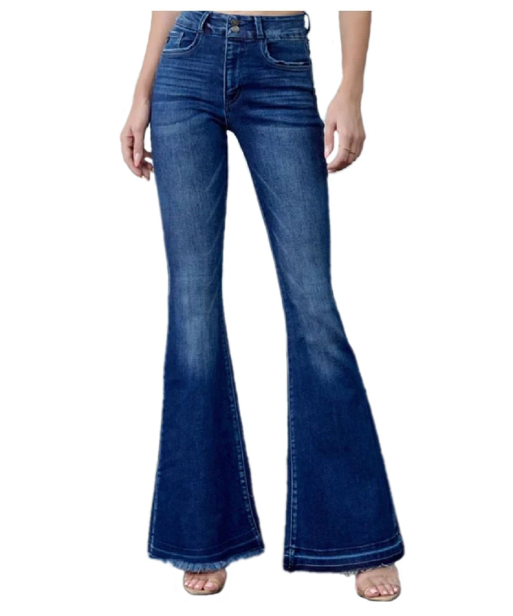 Kancan Women's Cinthia Ultra High Rise Super Flare Jean 1 Kancan Women's Cinthia Ultra High Rise Super Flare Jean