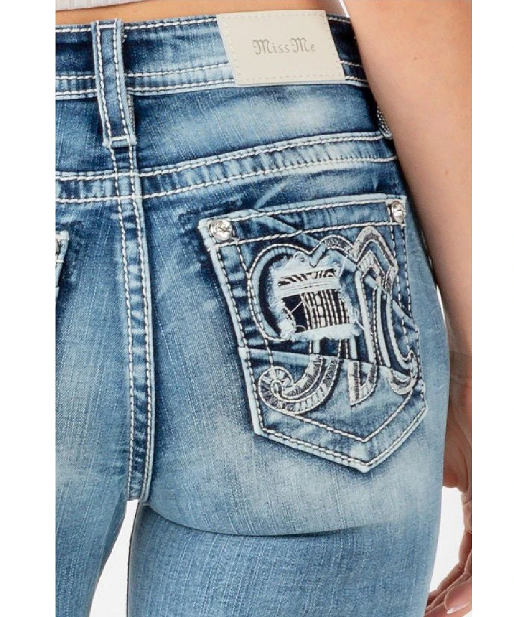 Miss Me Women's Mid Rise Bootcut Jean 2 Miss Me Women's Mid Rise Bootcut Jean - Image 2
