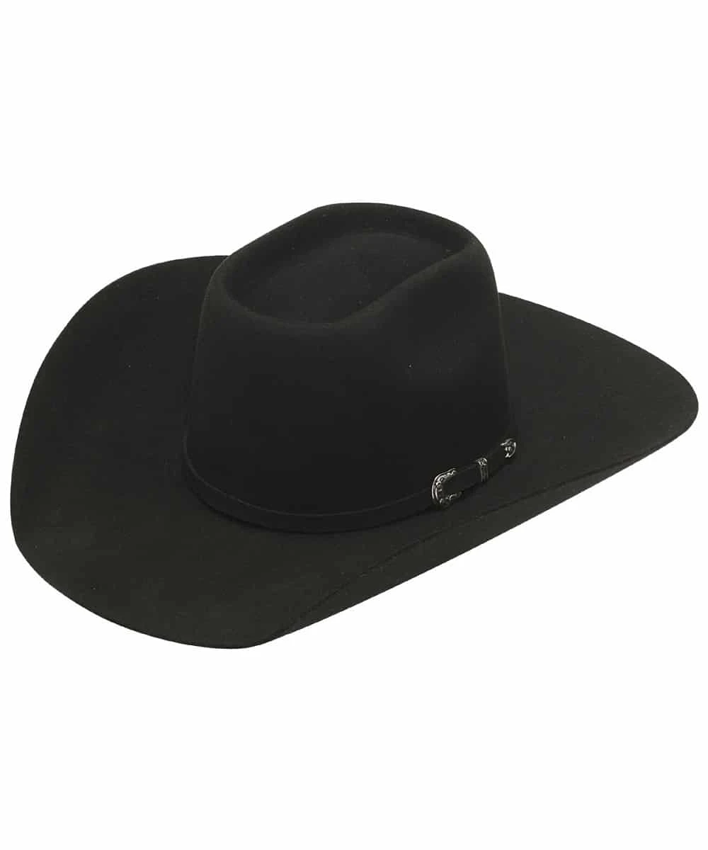 M&F Western Twister 5X Black Australian Wool Blend Hat 1 M&F Western Twister 5X Black Australian Wool Blend Hat